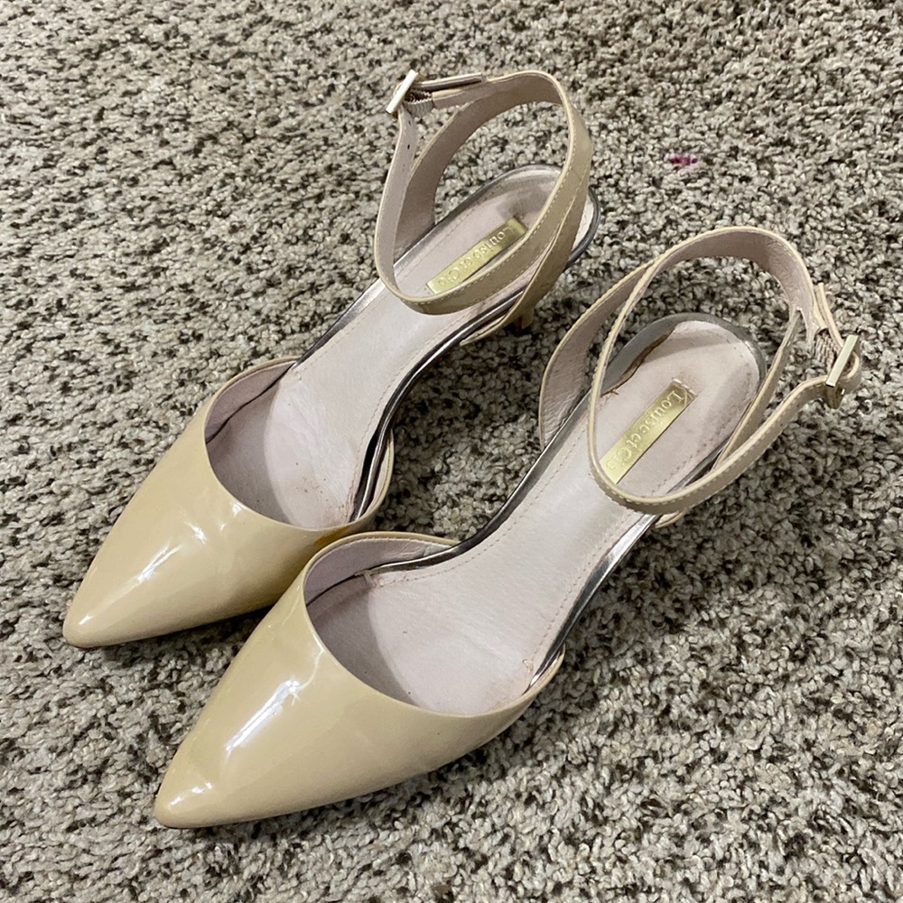 Louise et Cie Beige Patent Heels